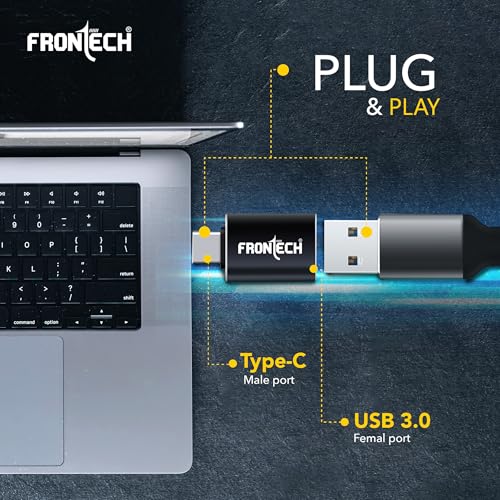 FRONTECH USB Converter USB 3.0 to Type C OTG Adaptor, 5Gbps High Speed Data Transfer, Thunderbolt to USB Adapter, Compatible for All Type C Devices,Smartphone, Laptops, Tablets, Chargers, MacBook - Image 5