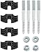 Spare Hardware Parts Spare Hardware Parts Replacement for IKEA MALM Headboard Bed Frame Parts Combo Pack (Part #122998 + 114254 + 114334)  - Image 2