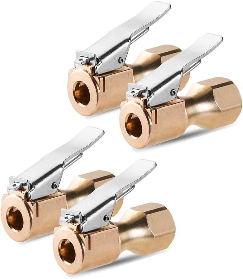CZC AUTO Heavy Duty Brass Air Chuck - 4 Pack - Image 1