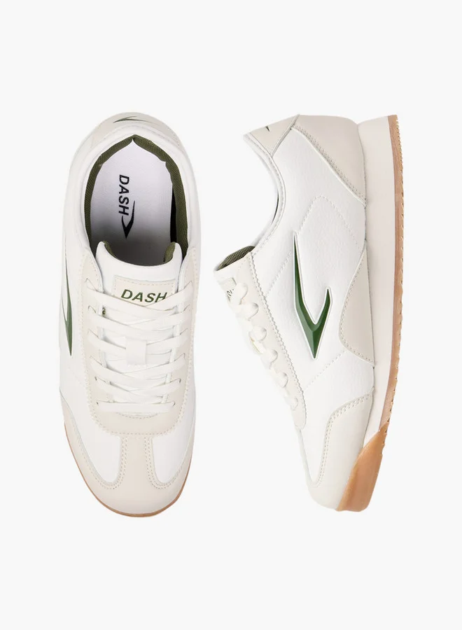 Dash Women Logo Print Sneakers with Lace-Up Closure