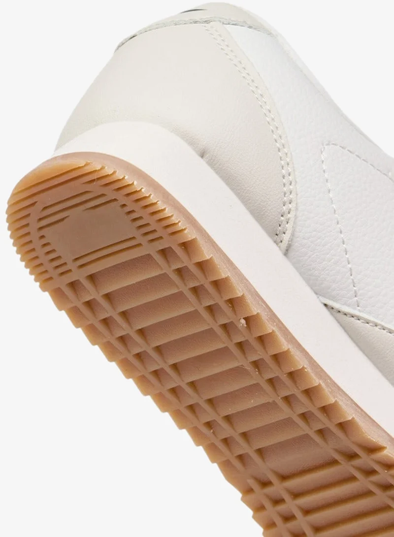 Dash WHITE Women Logo Print Sneakers with Lace-Up Closure for Women | Best Price UAE