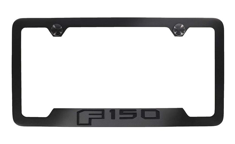 Ford License Frame Inc. Ford F 150 Blacked Out Style Metal License Plate Frame - Image 2