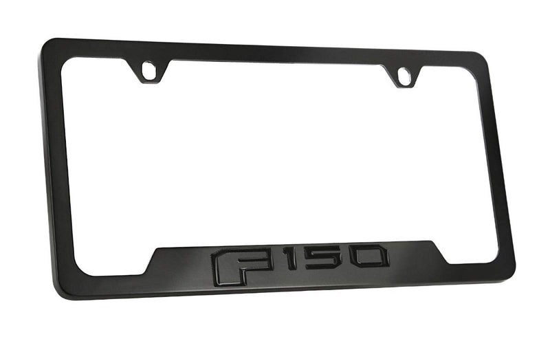 Ford License Frame Inc. Ford F 150 Blacked Out Style Metal License Plate Frame - Image 1