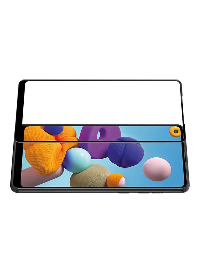 BORTONY Tempered Glass Screen Protector For Samsung Galaxy A21 Black/Clear - Image 3