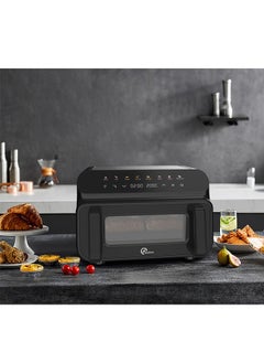 Badraig Air Fryer With Screen 10 Liters of 2000 watts Double Heat Technology - Clear Window for Easy Viewing | Black  - Image 4