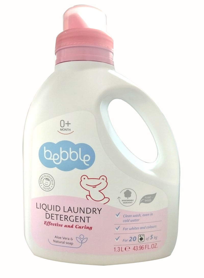 bebble Laundry Detergent Baby Liquid 100% Biodegardable Water Soluble with Herbal Extract 1300ml - Image 1
