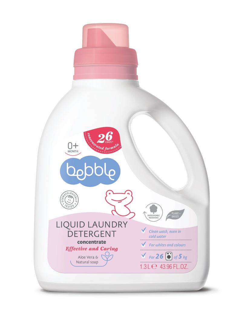 bebble Laundry Detergent Baby Liquid 100% Biodegardable Water Soluble with Herbal Extract 1300ml - Image 1