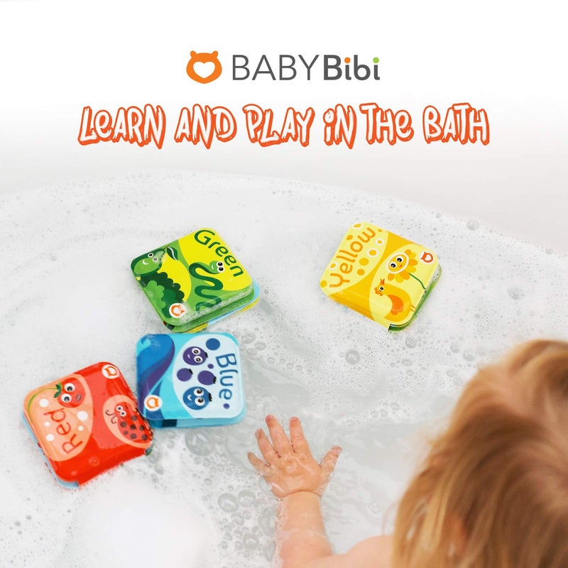 BabyBibi Floating Baby Bath Books for Baby. Kids Learning Bath Toys. Waterproof Bathtime Toys for Toddlers. Kids Educational Infant Bath Toys. (Set of 4: Color Recognition Bath Books) - Image 3