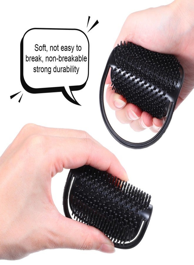 Telooco 12Pcs Palm Comb, Portable Soft Pocket Hand Comb for Men Shampoo Hair Brush for DIY Hair Styling Scalp Massage and Shower - Image 3