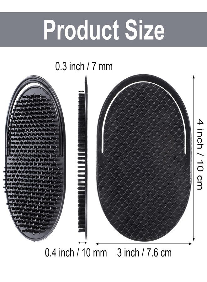 Telooco 12Pcs Palm Comb, Portable Soft Pocket Hand Comb for Men Shampoo Hair Brush for DIY Hair Styling Scalp Massage and Shower - Image 2