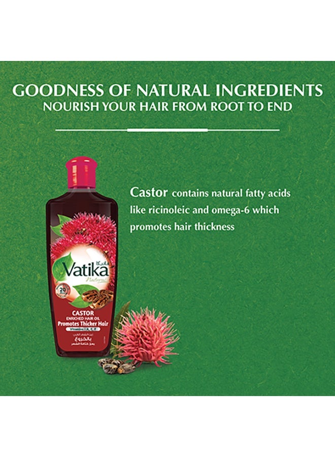 Dabur Castor Enriched Hair Oil For Thicker Hair 300ml - Image 3