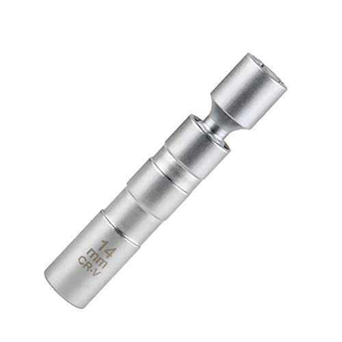 CMTOOL 14mm Spark Plug Socket Magnetic Thin Wall 14 mm Spark Plug Socket Set, Enhanced Magnetic Design, CR-V Steel, Durable Removal Tool Kit, 3/8 Inch Drive, 360 Degree Swivel, 12 Point - Image 1