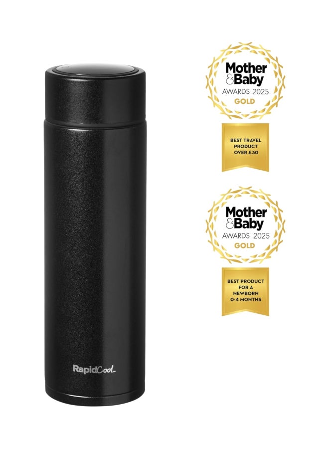 Nuby Rapid Cool Flask, Baby Formula Cooling Flask for Fast and Safe Bottle Preparation, Portable Feeding Essential, Black - Image 3