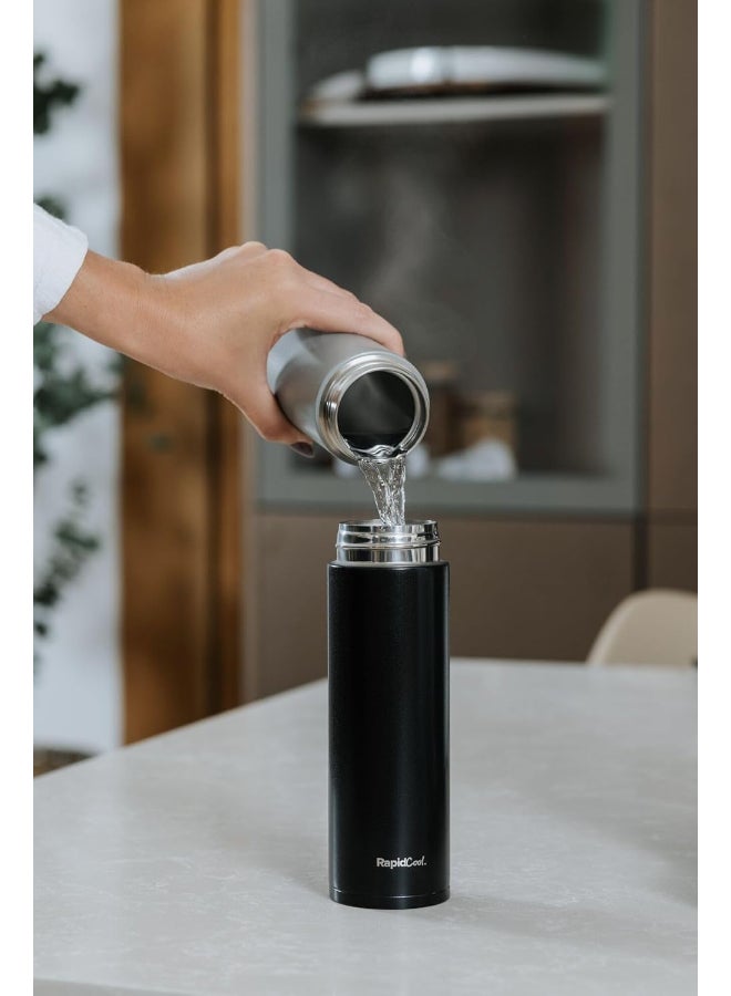 Nuby Rapid Cool Flask, Baby Formula Cooling Flask for Fast and Safe Bottle Preparation, Portable Feeding Essential, Black - Image 4