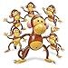 Playbees Large Inflatable Monkey 27 6 Pack Blow Up Animal Party Favors Inflatables Jungle Decor Monkeys for Baby Shower Safari Birthday Kids Toddlers Decorations Kids Animal Party Supplies - Image 2