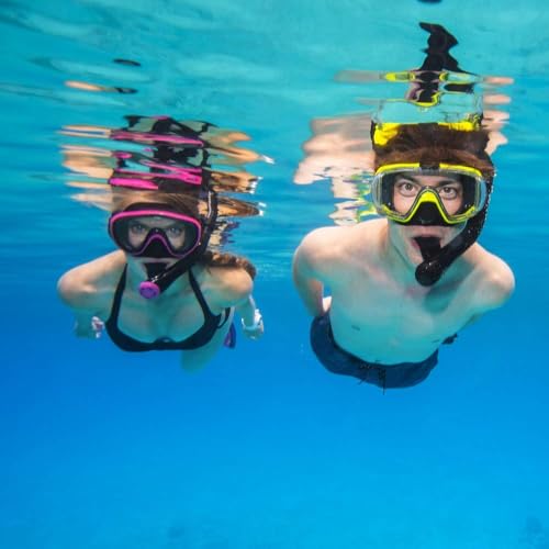 TUSA Sport Adult Visio Tri-Ex Mask and Dry Snorkel Combo, Black/Metallic Blue, UC-3125PQB-MB - Image 5