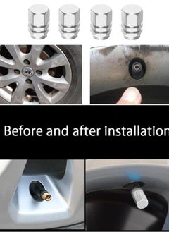 Generic 4-Piece Car Wheel Tires Stem Airtight Cap Set  - Image 5