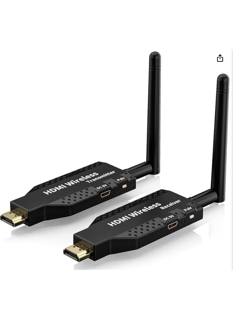 جهاز إرسال واستقبال HDMI لاسلكي بمدى طويل 50م - محول HDMI لاسلكي 1080P 4K HD