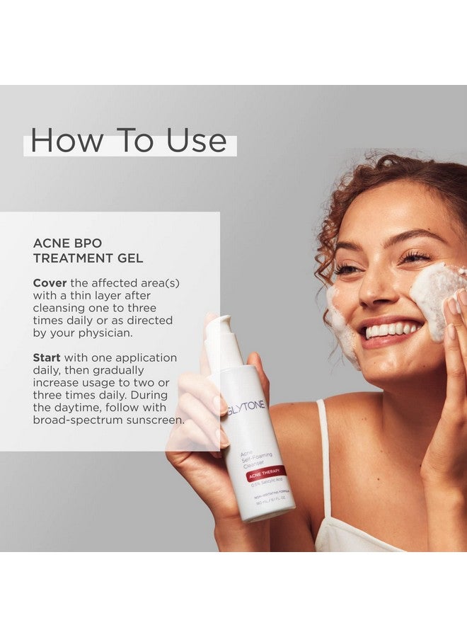 Glytone Acne BPO Treatment Gel - With Time-Released 5% Benzoyl Peroxide - Hydrating Mattifying Gel - Fragrance-Free & Non-Comedogenic - 2 fl. oz. - Image 4