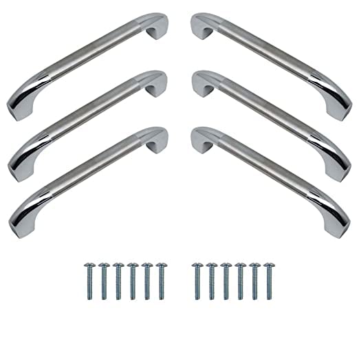 Volo مقابض درج VOLO 4 قطع 160MM8 للأثاث خزانة المطبخ بار دفع مفيد للمطبخ والحمام بتصميم كروم مزدوج اللون وتشطيب ساتان - Image 2