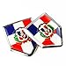 Newperlite Dominican Flag Decal Sticker Emblem Flag Car Decoration Accessories Shield for Cars Truck Vehicles 2 Pack - Image 2