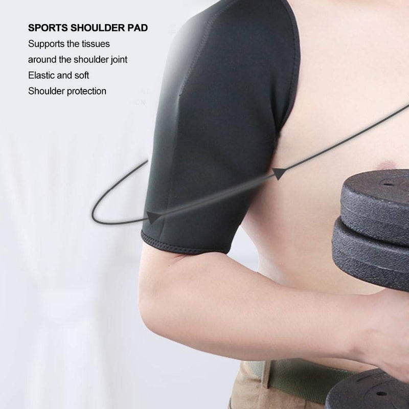 klarako Double Shoulder Support, Breathable Sports Shoulder Shoulder Pad Sports Shoulder Supports Shoulder Protector For Shoulder Supports For Body Care(M) - Image 3
