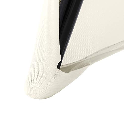 Peomeise Stretch Spandex Folding Chair Cover with Open Back for Wedding Party Dining Banquet Event (Ivory with Open Back,6pcs) - Image 4