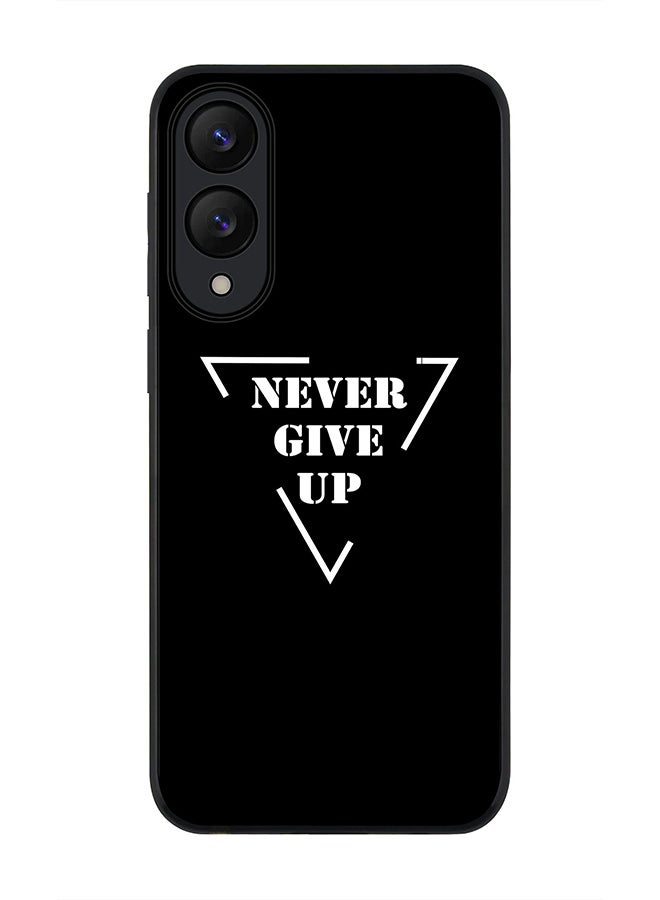 Stylizedd For Samsung Galaxy S25 Edge Case,Slim fit Camera Protection, Shockproof Thin Phone cover  - Never give up