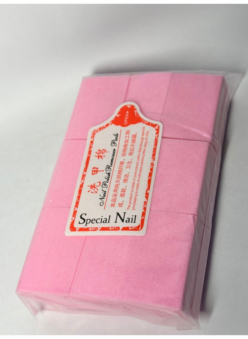 مناديل خالية من الوبر، مناديل مزيلة، مناديل قطنية بدون ألياف، تنظيف فني للأظافر، مانيكير وباديكير، أدوات جل، مناديل السليلوز، 1000 قطعة - Image 1