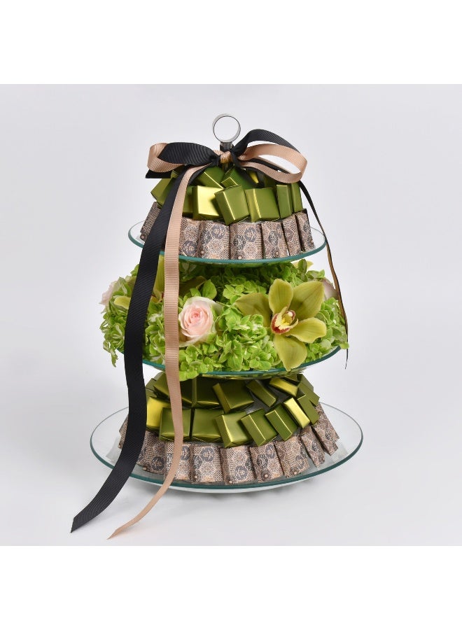 Ferns N Petals Hydrangea And Premium Chocolates Stand 