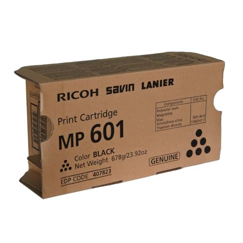 Ricoh 407823 MP 501 601 SP 5300 5310 Toner Cartridge (Black) in Retail Packaging - Image 1