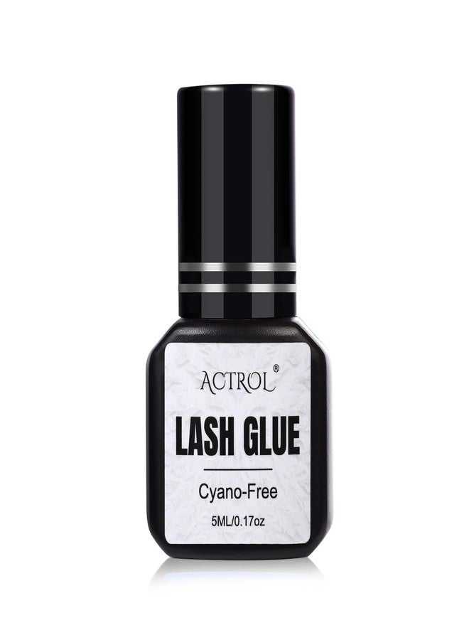 ACTROL Lash Glue Cyano-Free Waterproof 8 Weeks Long Lashting Individual Eyelash Glue Oil-Resistant Lash Adhesive Stron g Hold 5ml - Image 1