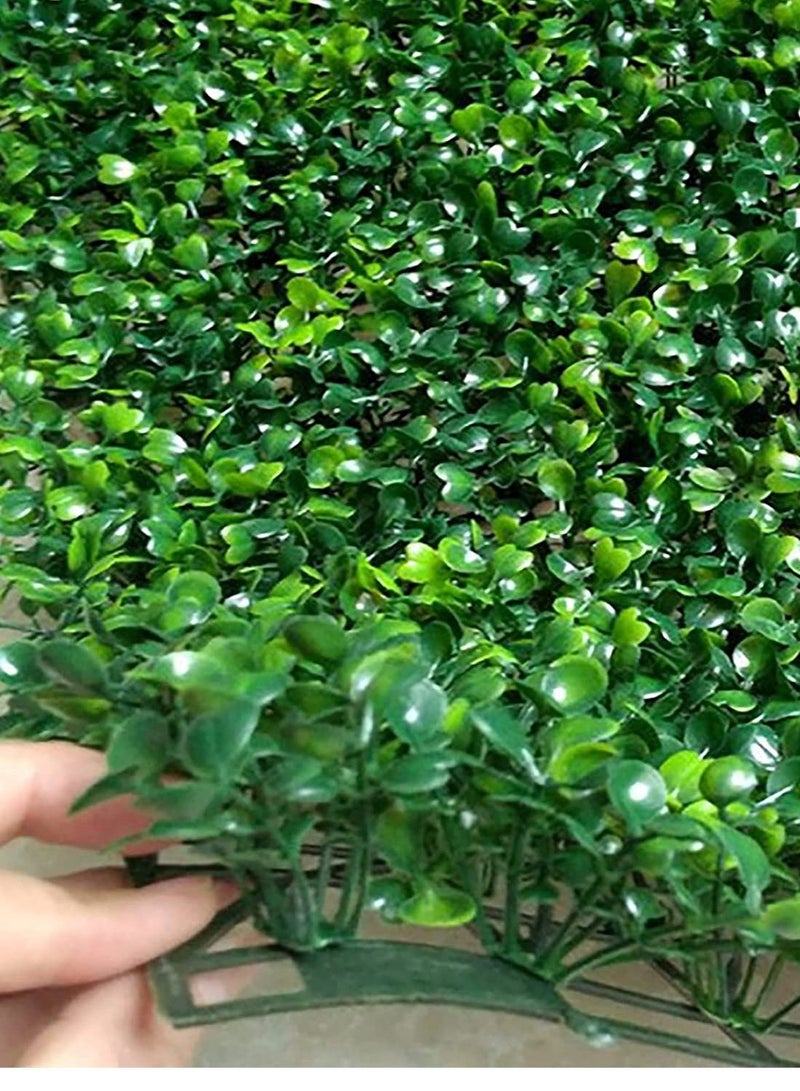 LINGWEI 4 Piece Artificial Wall Grass Plant Green - Image 3