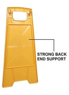 Festive Gallery Caution Wet Floor Sign Heavy Duty Safety Warning Signs, Reflective Slippery When Wet Sign Double Sided Caution Sign for School Office Shopping Mall School Park, Yellow  - Image 4