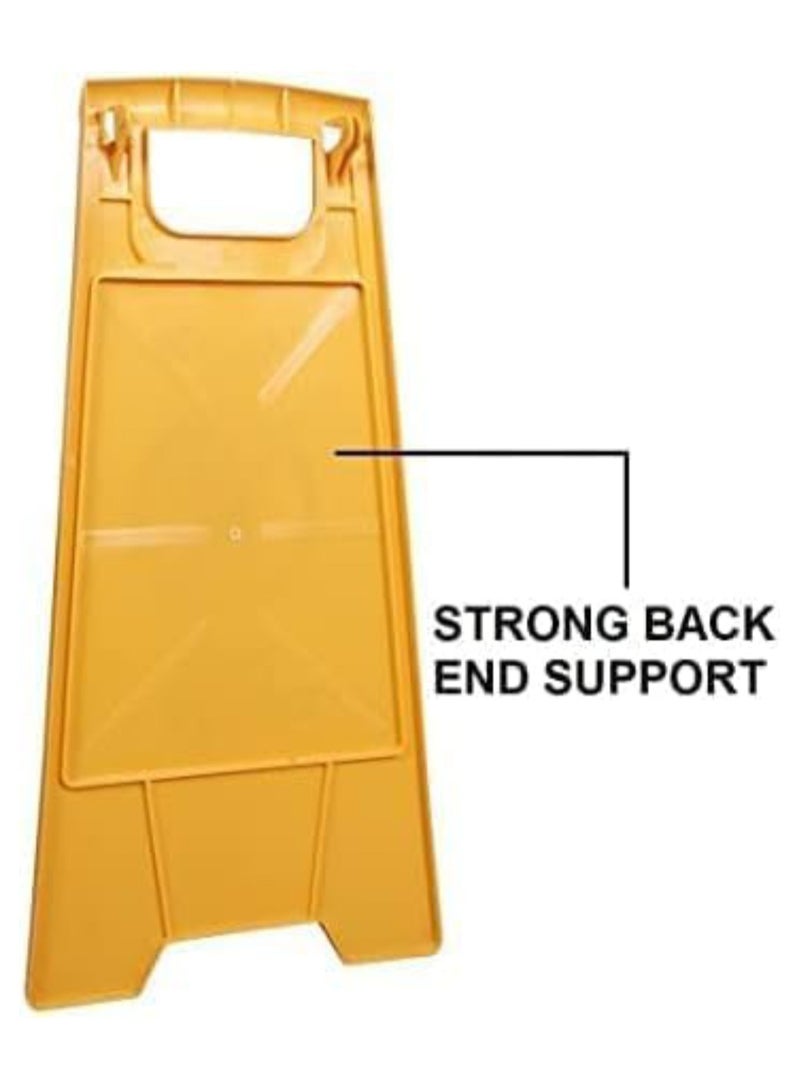 Festive Gallery Caution Wet Floor Sign Heavy Duty Safety Warning Signs, Reflective Slippery When Wet Sign Double Sided Caution Sign for School Office Shopping Mall School Park, Yellow - Image 4