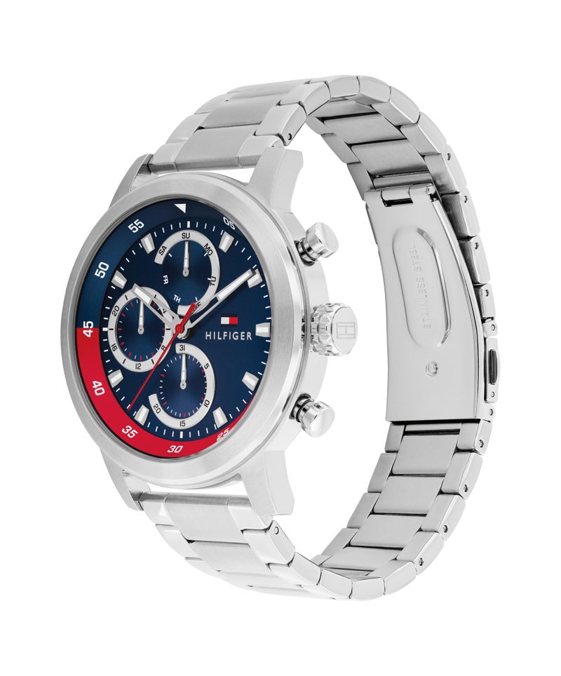 TOMMY HILFIGER Round Multifunction Men'S Stainless Steel Case  Watch - Image 1