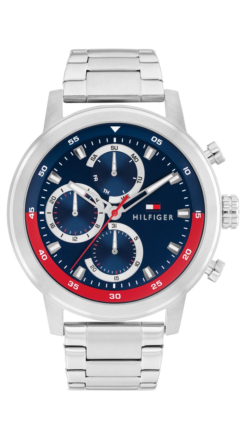 TOMMY HILFIGER Round Multifunction Men'S Stainless Steel Case  Watch - Image 3