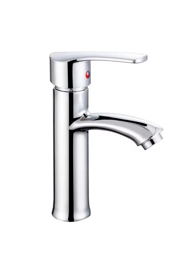 Basin Mixer Bathroom Sink Hot And Cold Faucet Single Handle Washbasin Faucet With Included Two Hoses  - Image 4