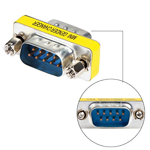 abcGoodefg 9 Pin RS-232 DB9 Male to Male Female to Female Serial Cable Gender Changer Coupler Adapter (10 Pack) - Image 4