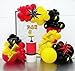 besttideyes Red Yellow and Black Balloons Garland Arch Kit 134Pcs CartoonTheme Balloon Arch whit Flash Lightning Starburst Balloons for Superhero Theme Cartoon Theme Birthday Party Decorations - Image 4