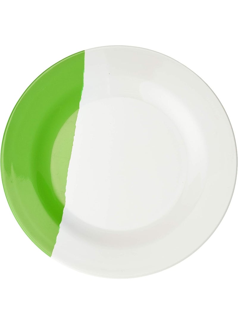 سوبروير طبق دائري من سوبروير (أبيض كريمي/أخضر، 8 بوصات) - Image 2