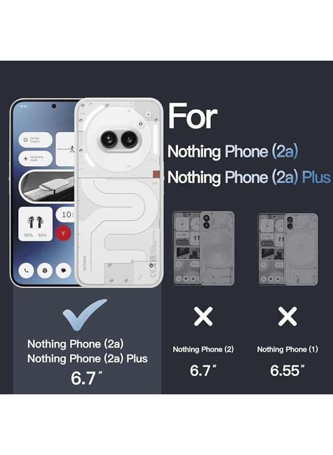 QIRG 2-in-1 set for Nothing Phone 2A Transparent Case + Tempered Glass Screen Protector Acrylic Clear Airbags Shookproof Drop Protection - Image 2