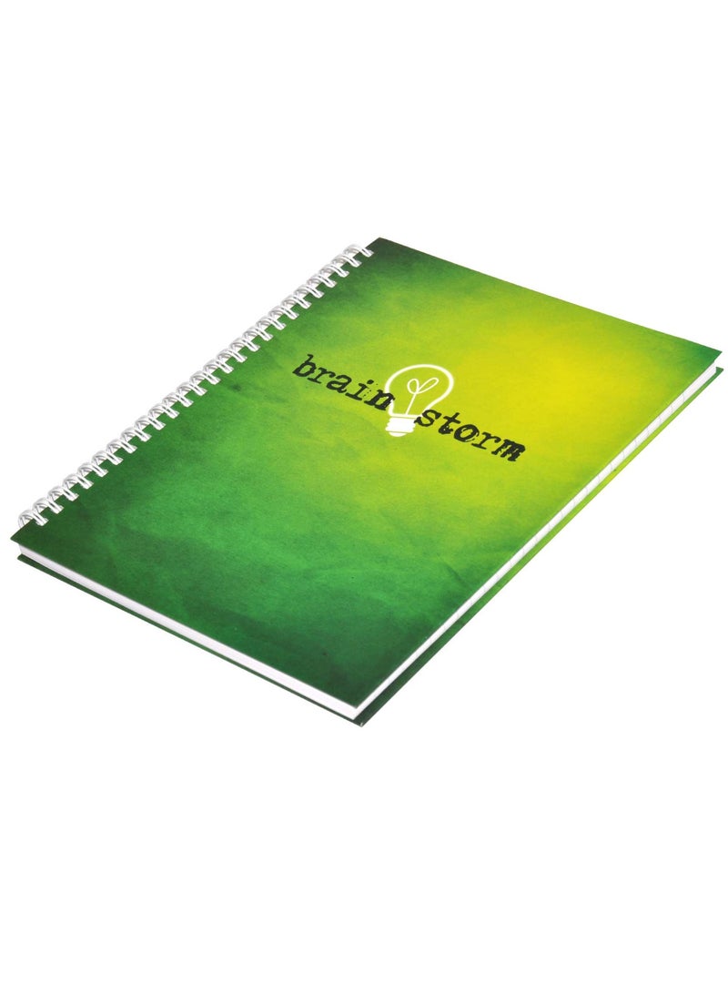FIS LIGHT Pack of 5  Spiral Hard Cover Note Book 100 Sheets. Size : 9X7 Inches (22.86 X 20.32 CM) -LINBS971001310 - Image 4