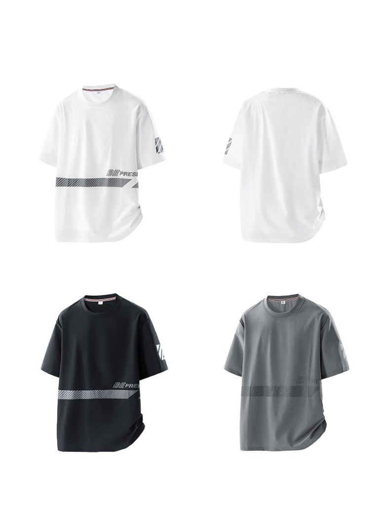 Nariele New Design Printed Ice Silk Dry T-shirt - Image 3