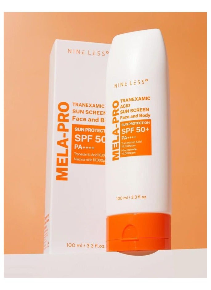 NINELESS - واقي شمس ميلا برو بحمض الترانيكساميك SPF50+ PA++++ 100 مل - Image 1