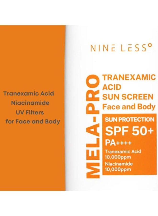 NINELESS - واقي شمس ميلا برو بحمض الترانيكساميك SPF50+ PA++++ 100 مل - Image 1