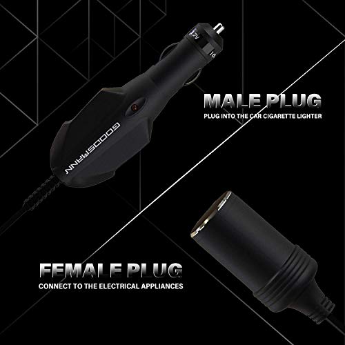 GOODSMANN Car Cigarette Lighter Extension Cord 10ft with Cigarette Lighter Plug Socket for Spotlight 9903-A101-01 - Image 5