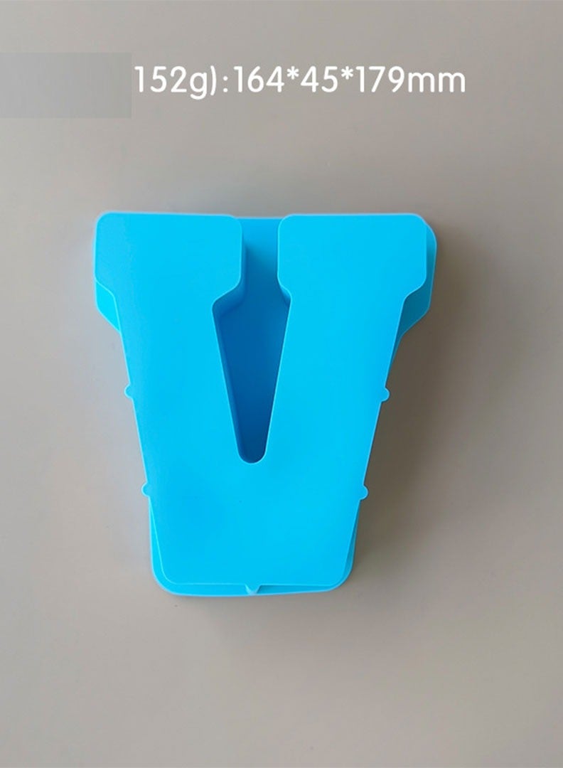 قالب سيليكون كبير متعدد الاستخدامات على شكل حرف V لصنع الراتنج والشوكولاتة والشمع والصابون – قابل لإعادة الاستخدام ومقاوم للحرارة