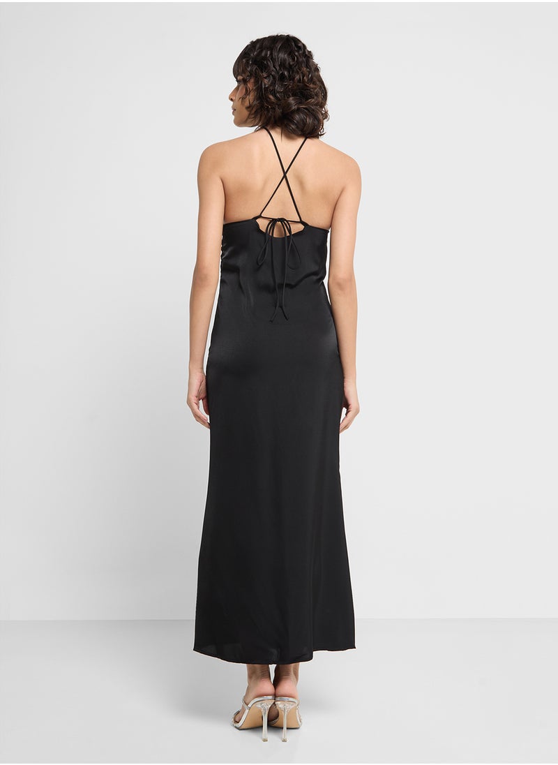 ELLA Halter Neck Slip Dress  - Image 2