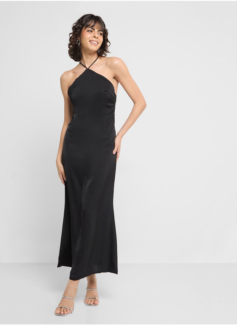 ELLA Halter Neck Slip Dress  - Image 1